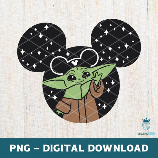 Yoda Mickey ears PNG