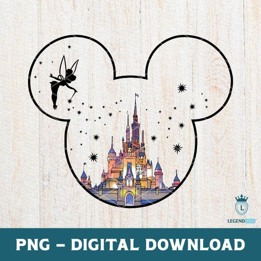 Tinkerbell Mickey Ears PNG